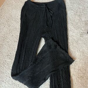 Women's Black Swim Coverup Pants